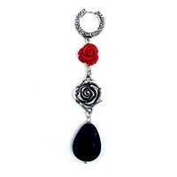 Boucle d'oreilles unique Madame Black Femme in Argent Onice MBORSCRRFAON - MBORSCRRFAON